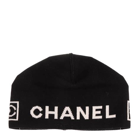 chanel beanie black|chanel hat price.